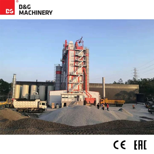 50% recycled asphalt added-RAP Feeded to Dryer Drum