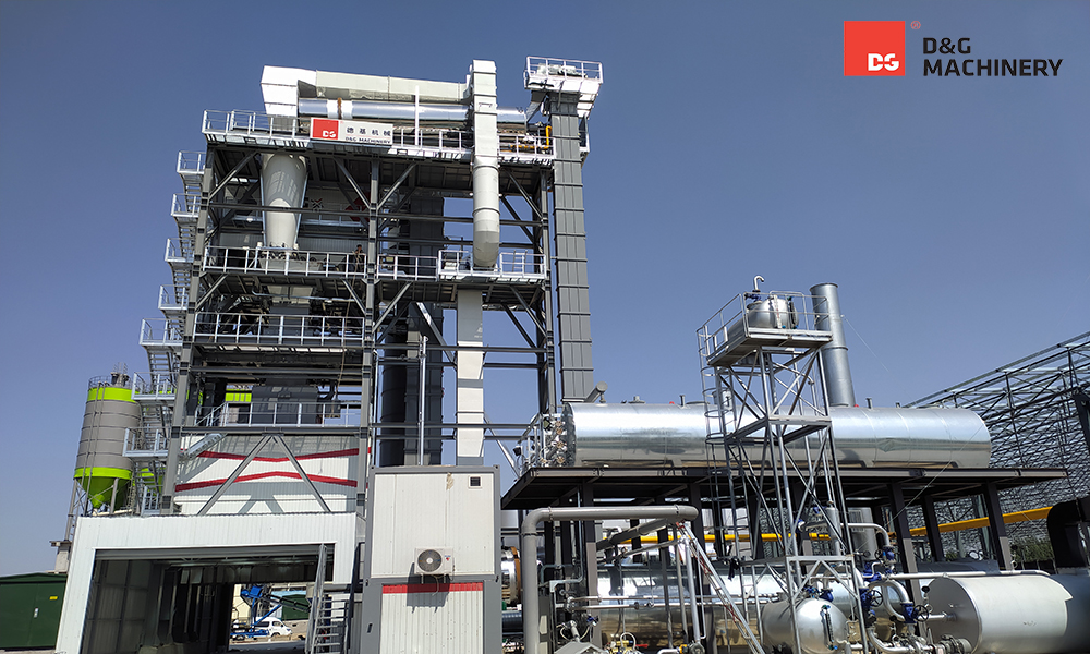 Two DGXR4500D Asphalt Mixing Plants Assisted in Construction in Henan